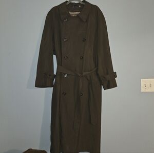 Chaps Ralph Lauren Trench Coat Wool Lined